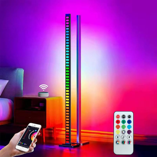 💡🌈Lampara De Pie Rgb Luces Ritmicas 1.20cm Alto App Smart Life🎶✨