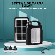 Linterna Solar Multifunción Con Bombillos Led Power Bank C12