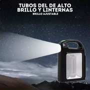 Linterna Solar Multifunción Con Bombillos Led Power Bank C12