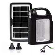 Linterna Solar Multifunción Con Bombillos Led Power Bank C12