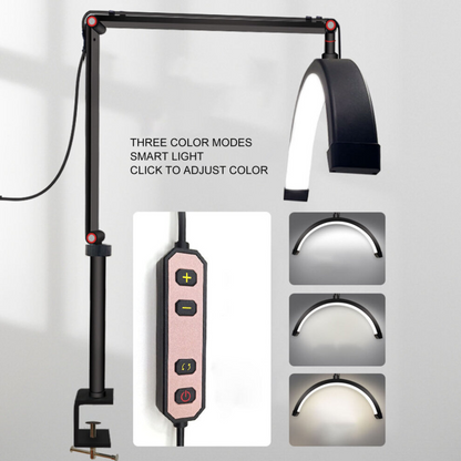 Lampara Led Profesional Tipo Luna 3 Colores Tatuajes Spa