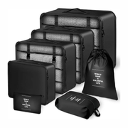 Maleta De Viaje De Cabina Premium Amazon + Organizador 7 Pcs