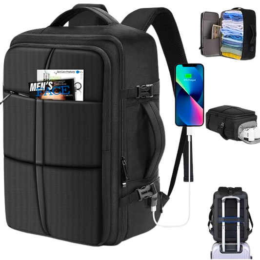 🎒✨ Maleta De Mano Viaje De Cabina Amazon Premium Expandible Poliester 100% Impermeable😎🧳