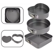 Moldes Para Tortas X3 Pcs Con Kit De Pastelería 66 Pcs Combo