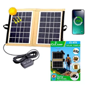 Panel Solar Portatil Para Camping Cl670 Con Estuche 7w