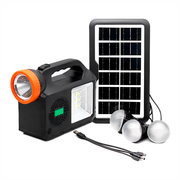 Radio Solar Lámpara 80w Recargable 3 Bombillos Bluetooth