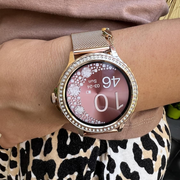 Reloj Inteligente Smartwatch Para Mujer Diamond Doble Pulso