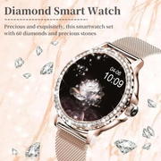 Reloj Inteligente Smartwatch Para Mujer Diamond Doble Pulso