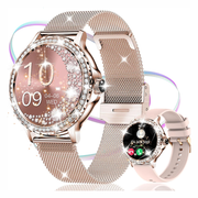 Reloj Inteligente Smartwatch Para Mujer Diamond Doble Pulso