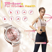 Reloj Inteligente Smartwatch Para Mujer Diamond Doble Pulso