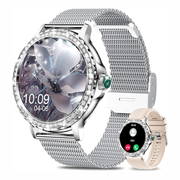 Reloj Inteligente Smartwatch Para Mujer Diamond Doble Pulso