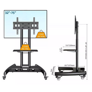 Soporte Para Televisor De 32-75 Pulgadas Rack Pedestal 1500