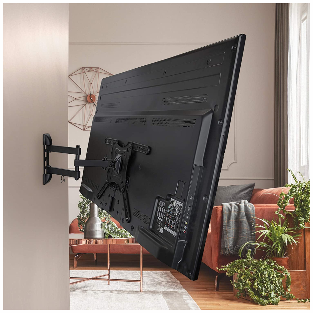  Soporte para TV, soporte de pared de TV de acero inoxidable  para la mayoría de televisores de 14 a 32 pulgadas, patas de pared de TV  soportan hasta 77.2 lbs de