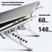 Soporte Ergonómico En Aluminio Para Pc y Tablet Con Doble Ventilador