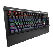 Teclado Mecánico Tecla Cambiable Luz Rgb A808 Ergonómico