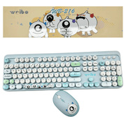 Como Teclado Weibo Animado Mecanico Tecla Cambiable Wb216