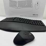 Combo Teclado Mouse Inalambrico Ergonomico Receptor Usb Weib