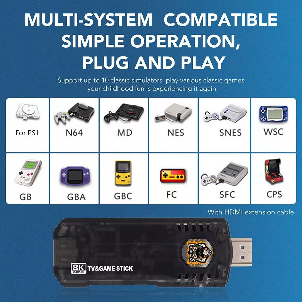 Consola De Juegos Android Tv Box Retro Game Stick 2gb Ram – TecnoHogarJS