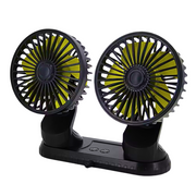 Ventilador Doble Para Carro Y Oficina Graduable Conexion Usb