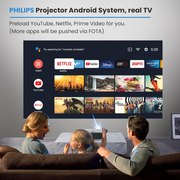 Video Beam Proyector Philips Android Wifi 5g Neopix Prime 2 + Roku Express