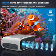 Video Beam Proyector Philips Android Wifi 5g Neopix Prime 2 + Roku Express