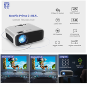 Video Beam Proyector Philips Android Wifi 5g Neopix Prime 2 + Roku Express