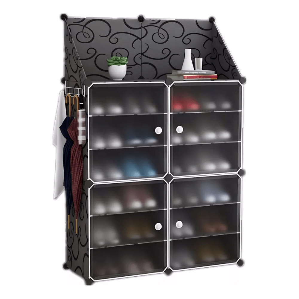 Zapatero Organizador 2 Filas Y 6 Pisos Estante Triangular