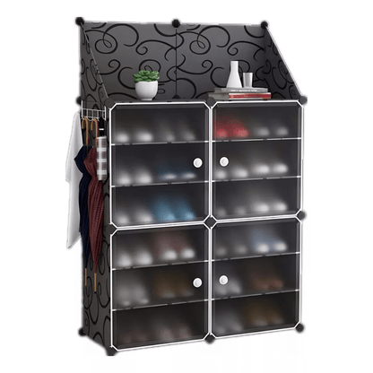 Zapatero Organizador 2 Filas Y 6 Pisos Estante Triangular