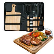 Kit Para Asados Parrillada Barbecue 7 Pcs Con Estuche