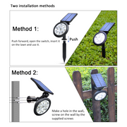 Lampara Reflector Solar De Incrustar Multicolor Led Jardin