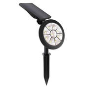 Lampara Reflector Solar De Incrustar Multicolor Led Jardin