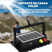 Proyector Reflector Led Con Panel Solar Desmontable 300w