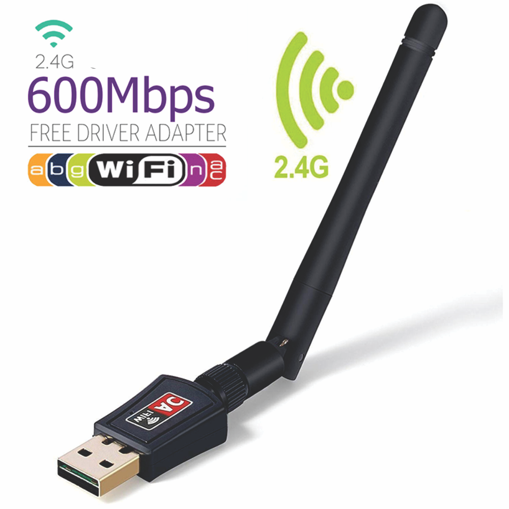 Antena Wifi Receptor Usb 600mbps Antena 802.inn Para Pc – TecnoHogarJS