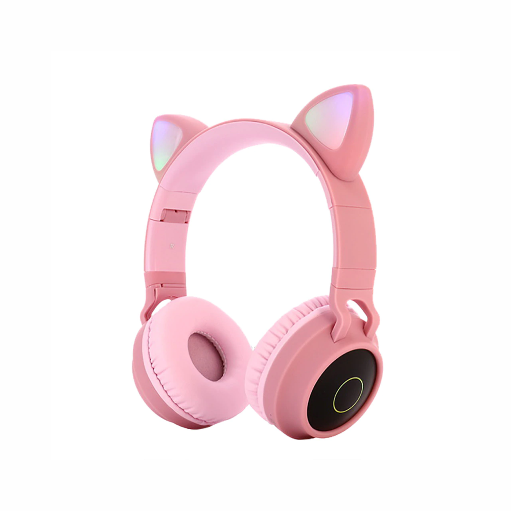 Audífonos Bluetooth Orejas De Gato Para Niños