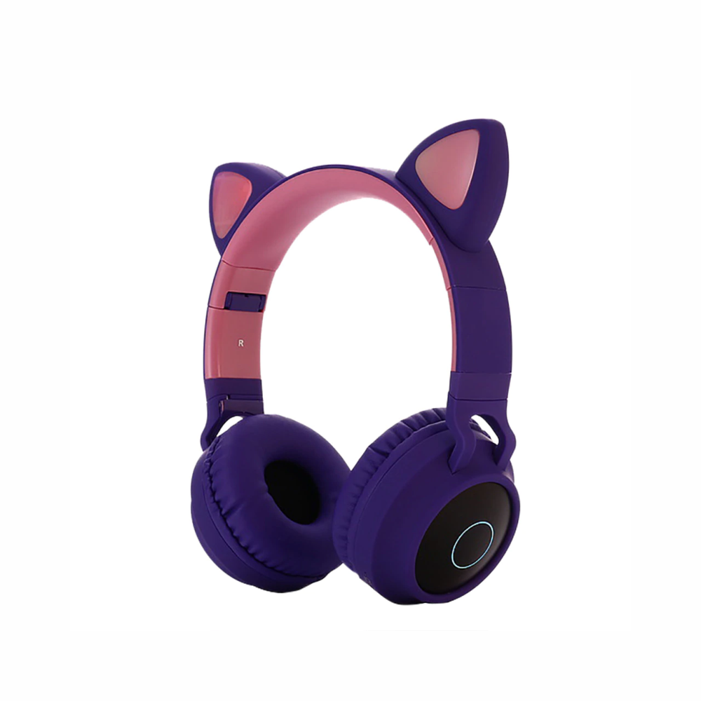 Audífonos Bluetooth Orejas De Gato Para Niños