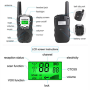 2 Radio Intercomunicador Rs Bf T3 Uhf 22 3km Walkie Talkie