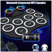 Batería Electrónica De Mesa Digital Drum Led Bluetooth