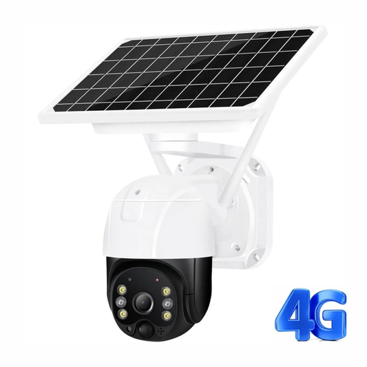 Cámara De Seguridad Con Panel Solar Ptz Sim 4g Exteriores
