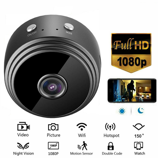 Cámara Mini Espía Ip Wifi Monitoreo En Tiempo Real Micrófono + Micro SD 32Gb