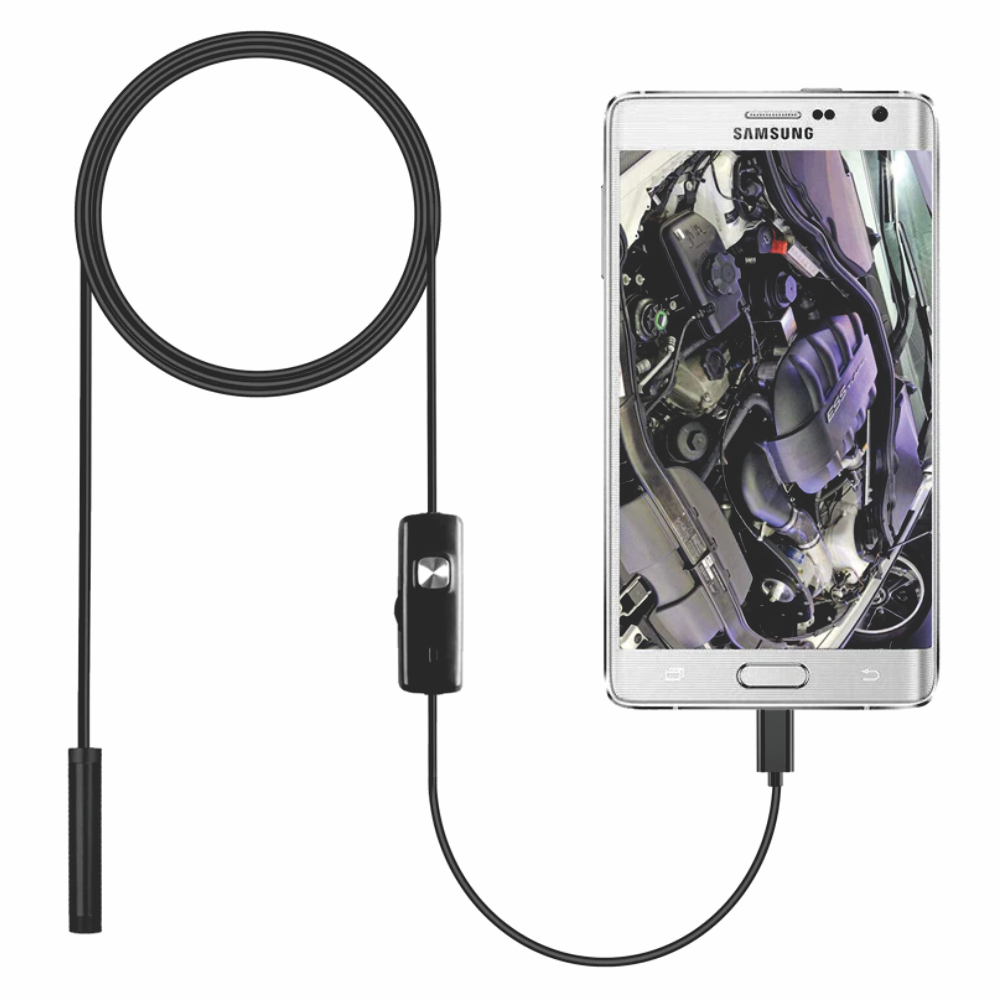 Tecnomac - Endoscopio SmartCam para Android y PC con LED BTN-055 Camara  Endoscopica SmartCam Largo: 5 Mtrs Diámetro: 5mm Conexión: USB - Micro usb  Camara HD Luz Led Gran Calidad de visión