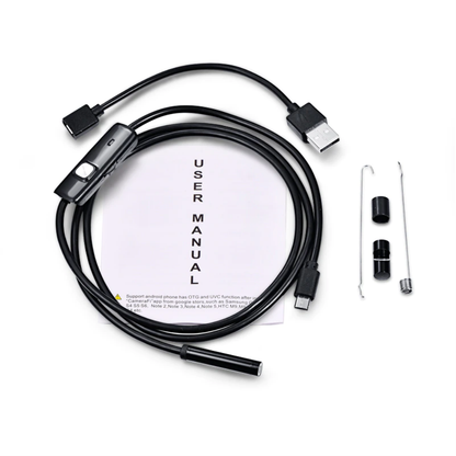 Cámara Endoscopio Para Celular Y Pc Usb Android 6 Led 5 Mts