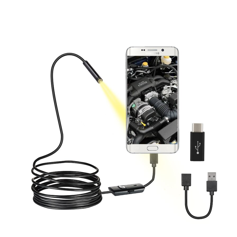 Camara Endoscopio Para Celular Y Pc Usb Android 6 Led 5 Mts