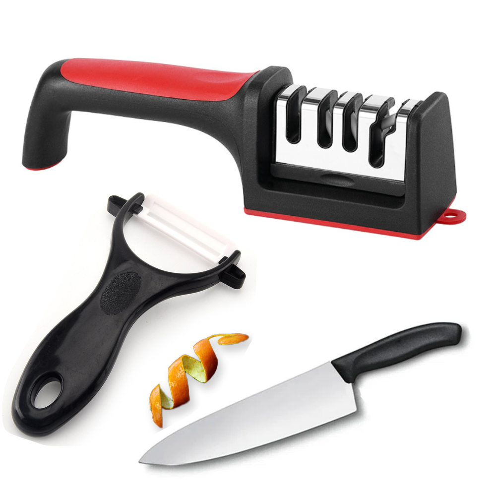 Cómo afilar tus cuchillos en casa de manera sencilla y segura ¡Cero  cortadas!