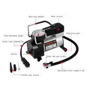 Compresor De Aire 12v Heavy Duty 300 Para Carro Moto Bici