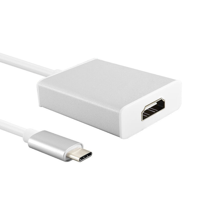 Convertidor Hdmi A Tipo C Blanco Adaptador Celular Televisor