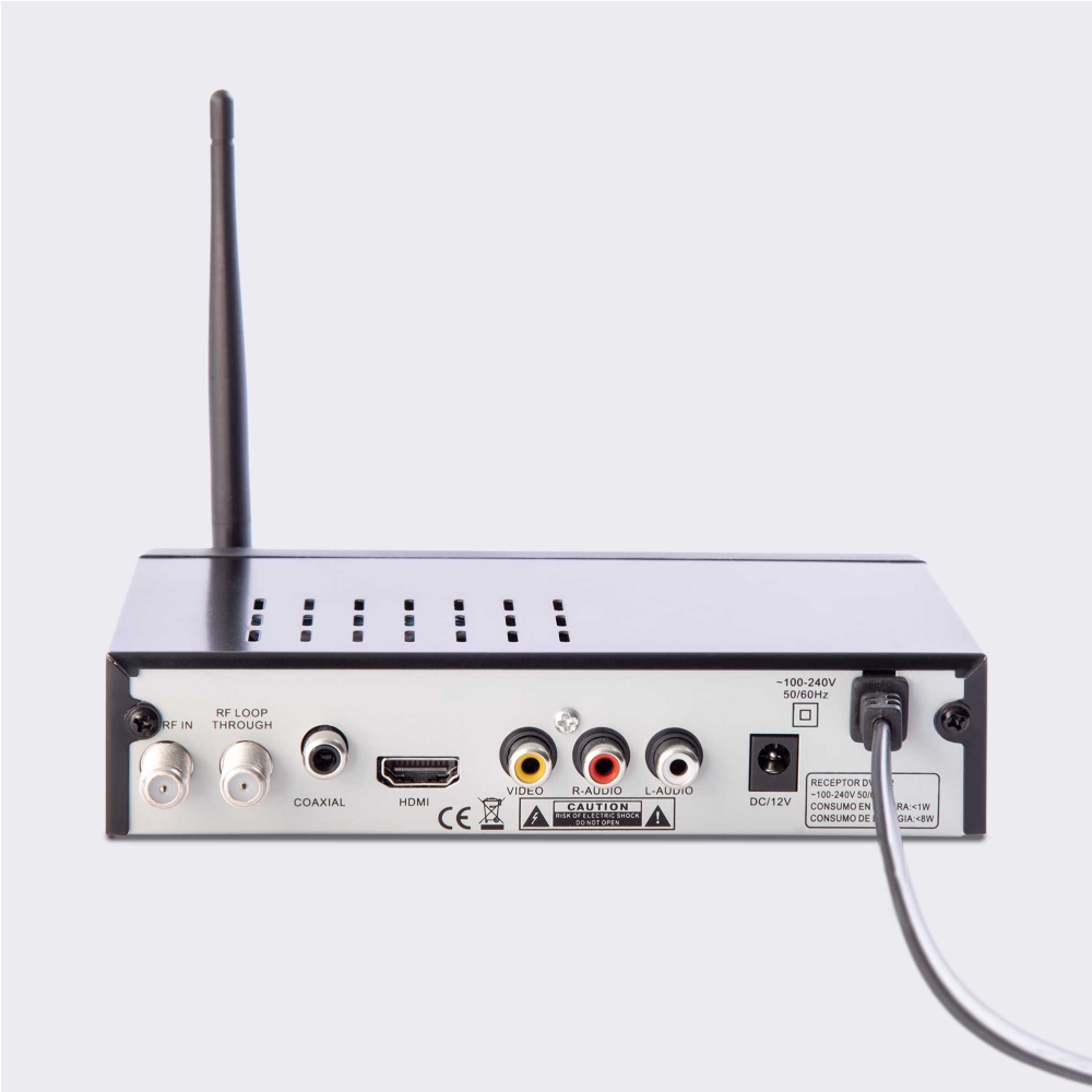 Decodificador Tdt WiFi Con Antena Control Y Cables Sin Antena WiFI GENERICO
