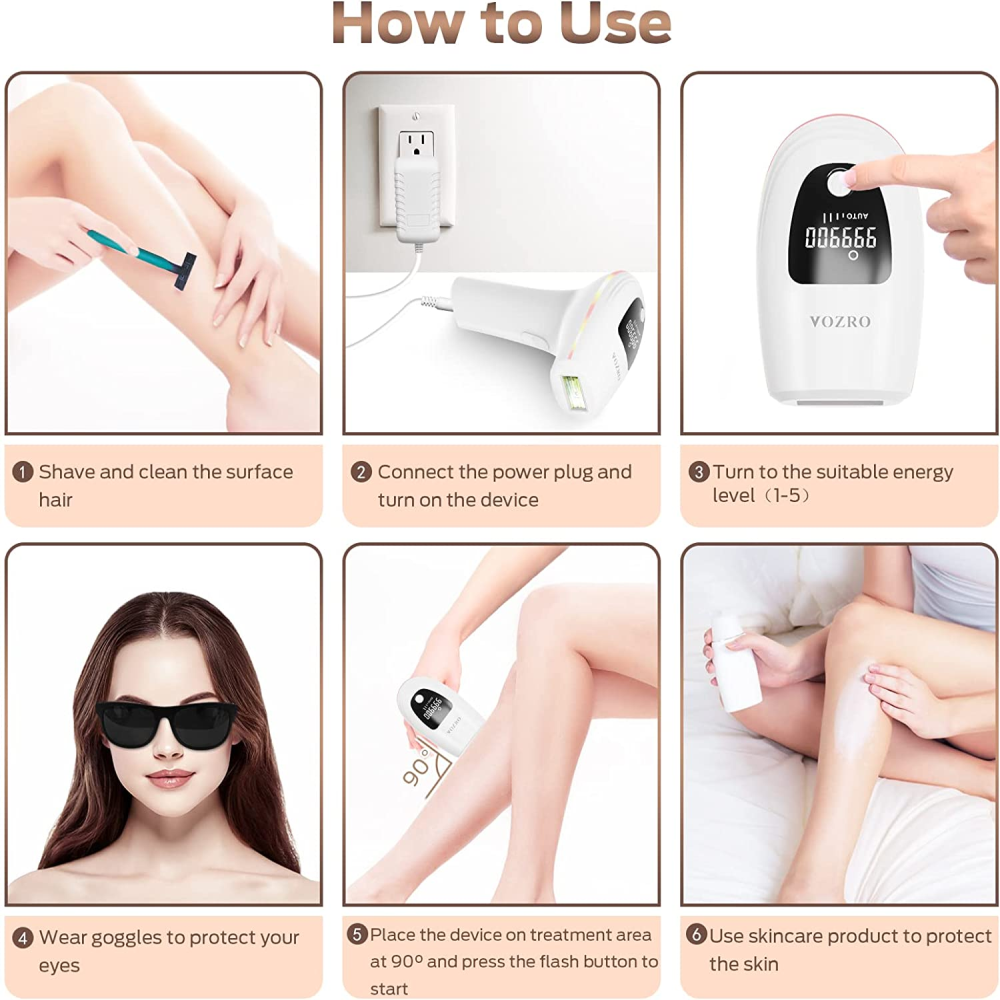 Depiladora laser recargable 2025