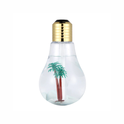 Humificador Led Ultrasónico Diseño Bombillo 400ml + Esencia