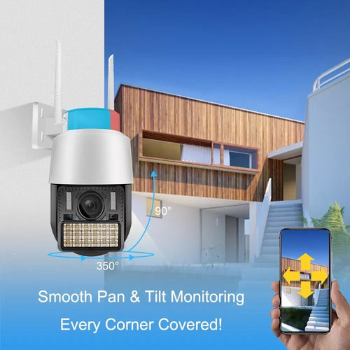 Cámara De Seguridad V380 Pro Wifi Ptz C166-h Para Exterior