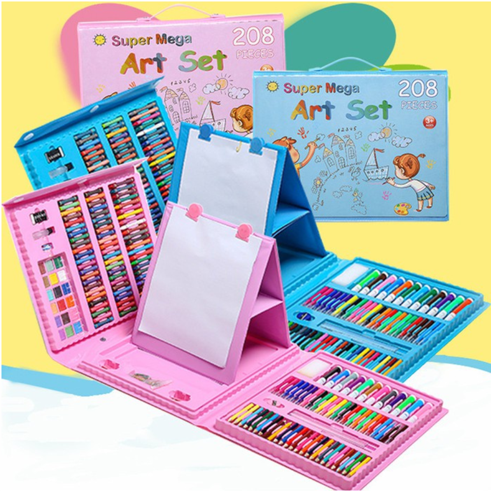 Set De Artes Profesional Para Niños Kit De Pintura 145 Pcs